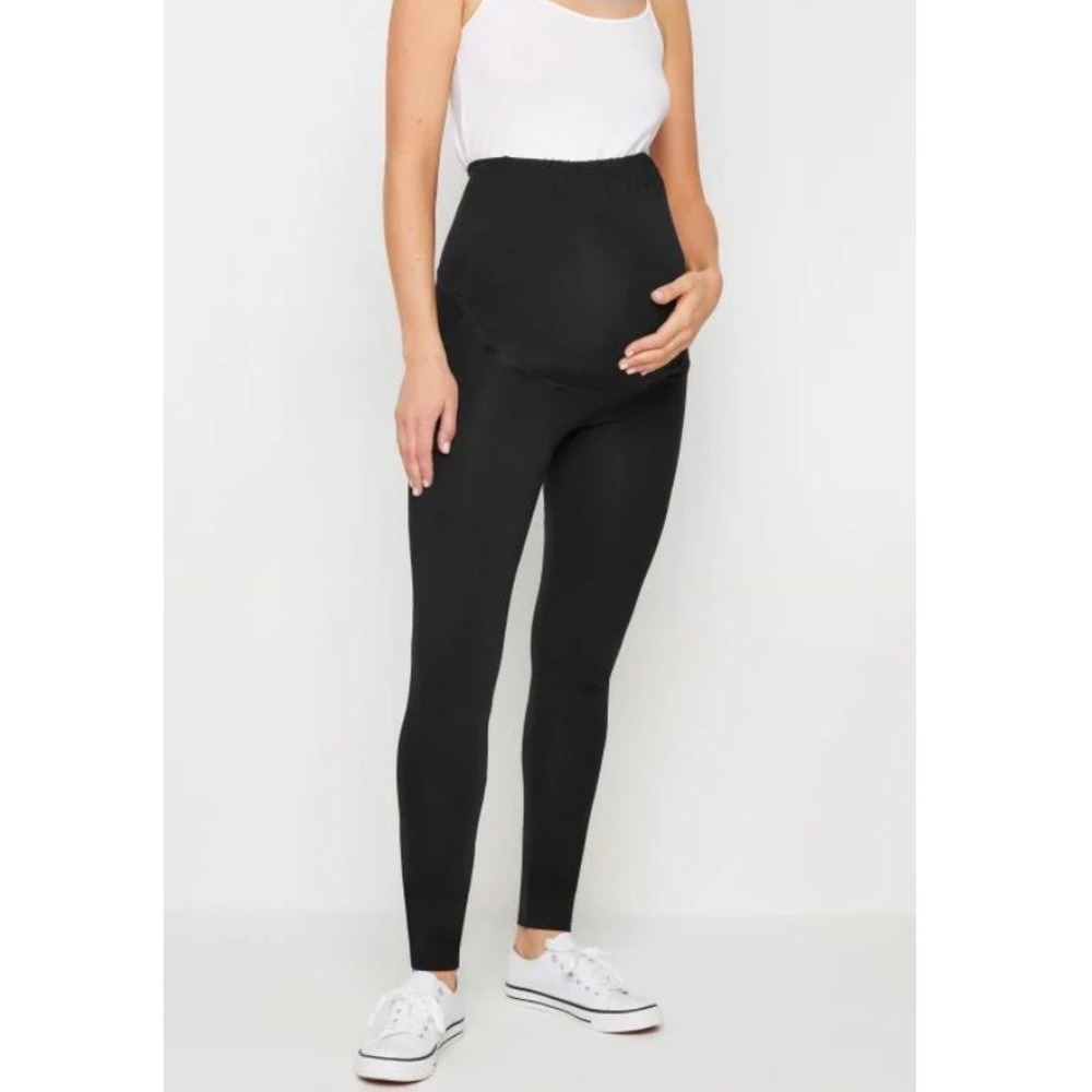 LTS PREMIUM Women's Black Maternity Cotton‎ Leggings NWOT Size 6 Tall